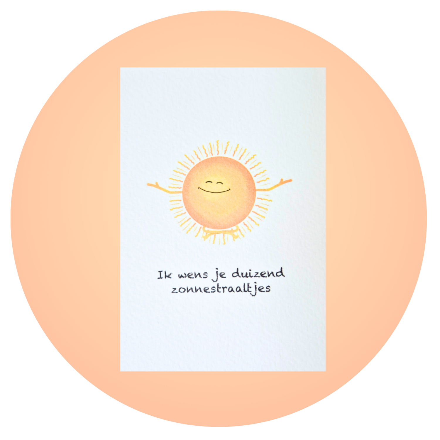 Wenskaart troost zonnestralen