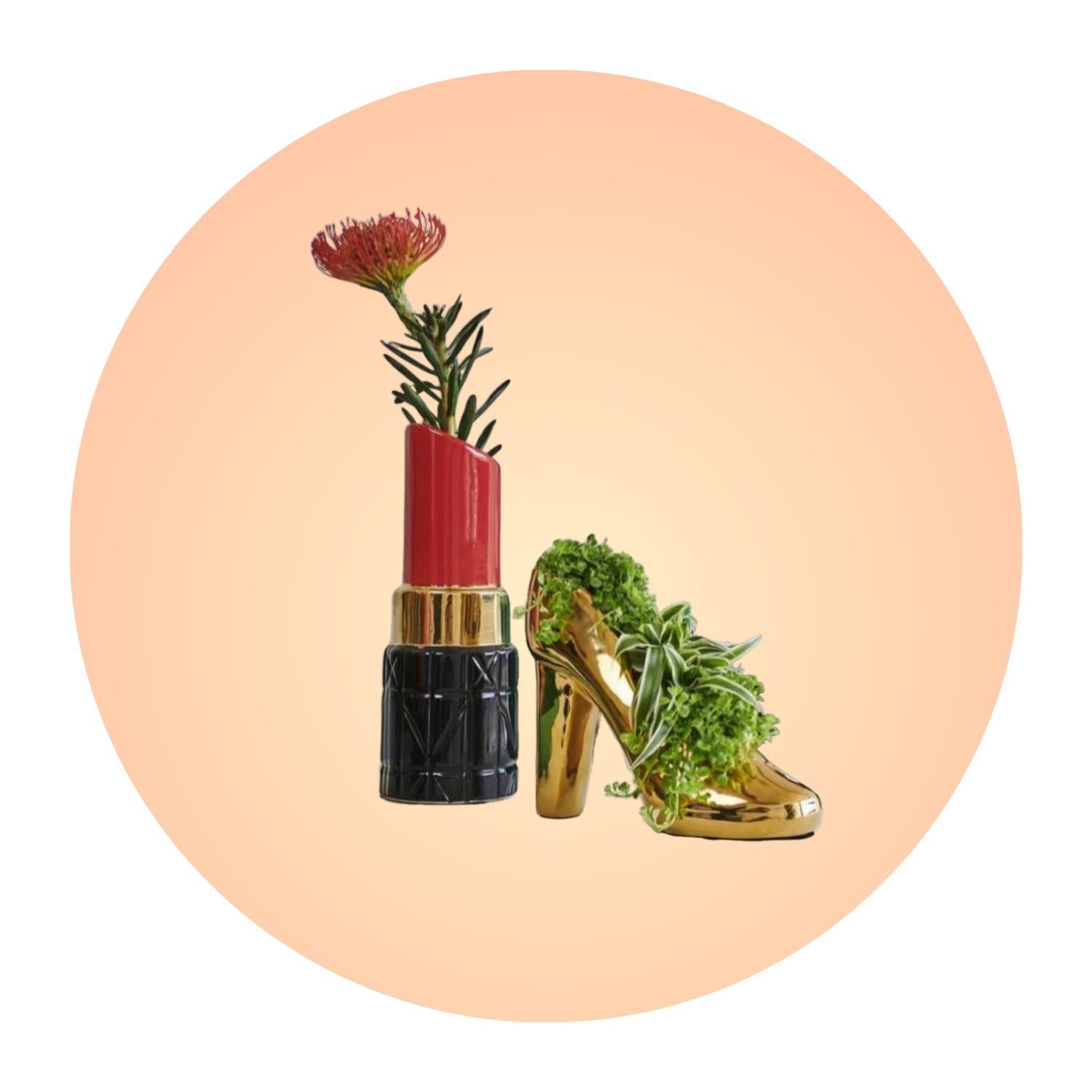 Flower Lipstick Lady